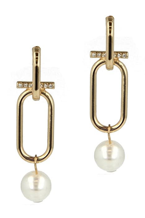 OTAZU GOLDEN PEARL EARRINGS WHITE + GOLD by OTAZU