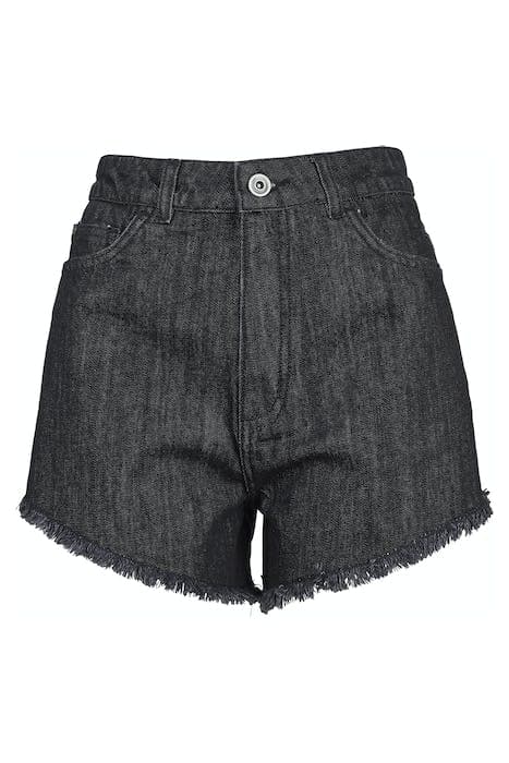 LADIES DENIM HOTPANTS BLACK WASHED by Urban Classics