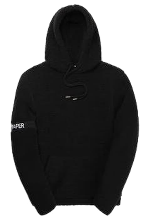 BLACK SHERPA CAPTAIN HOODY by Daily Paper