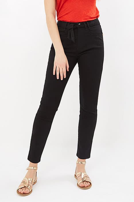 BLACK PAPERBAG TROUSERS BLACK by ICODE