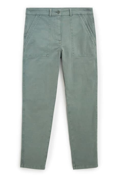 TWISTER ORGANIC CHINO TROUSERS MID GREEN by White Stuff