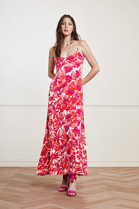 SUNNY MAXI DRESS FLAMING RED/BRIGHT P by Fabienne Chapot