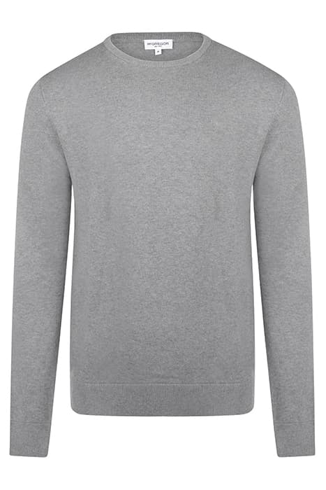 C-NECK COTTON/NYLON/MERINO MEDIUM HTR GREY by McGregor