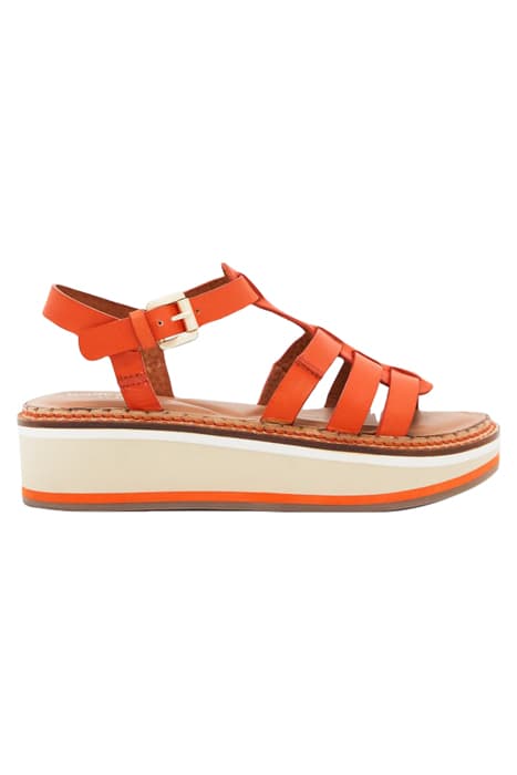 FISHERMAN LEATHER FLATFORM BRT ORANGE by White Stuff