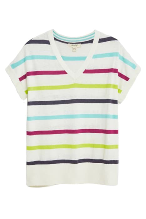 MIDSUMMER MULTI STRIPE JUMPER WHITE MLT by White Stuff