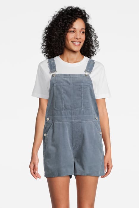 SEVENTYSEVEN CORD SHORTALLS FRENCH BLUE by Outerknown