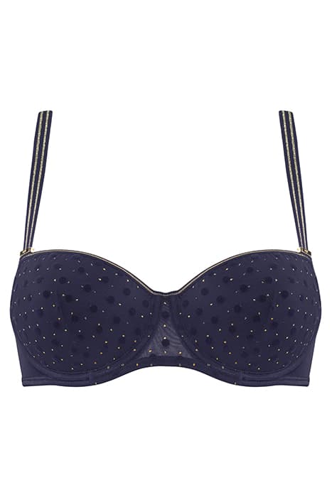 PETIT POINT EVENING BLUE AND GOLD by Marlies Dekkers