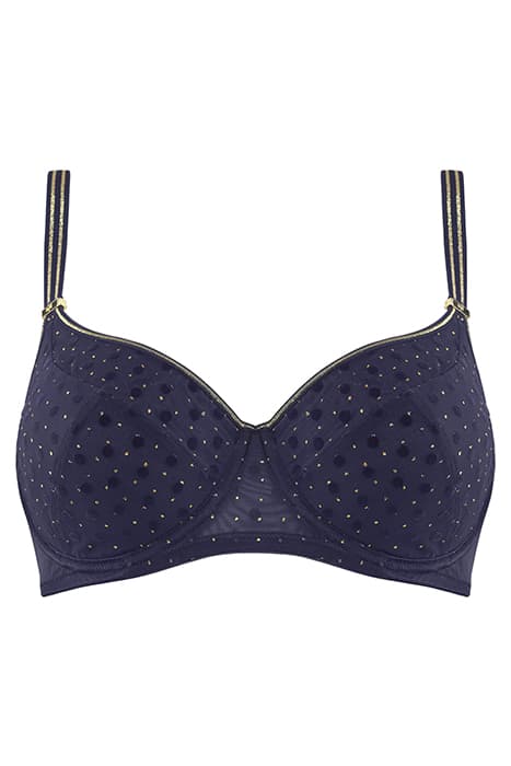 PETIT POINT EVENING BLUE AND GOLD by Marlies Dekkers