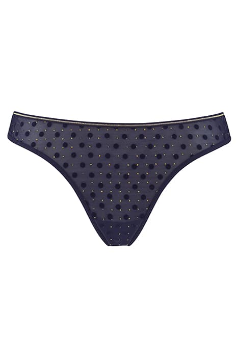 PETIT POINT EVENING BLUE AND GOLD by Marlies Dekkers