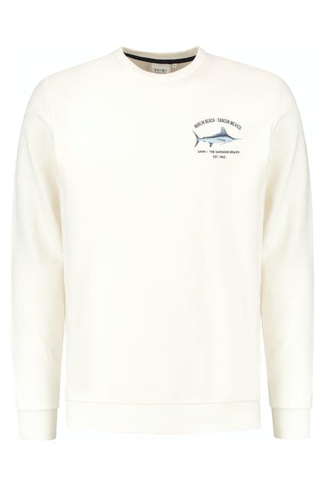 MEN SWEATER MARLIN JET STREAM WHITE by Shiwi