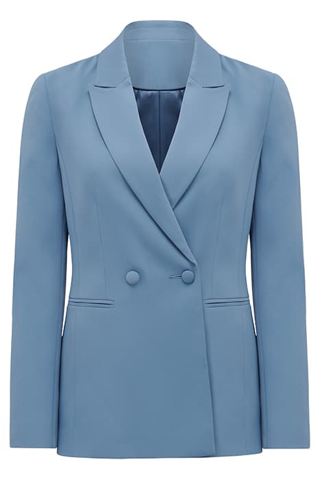 SADIE DOUBLE BREASTED BLAZER DUSTY BLUE by Forever New