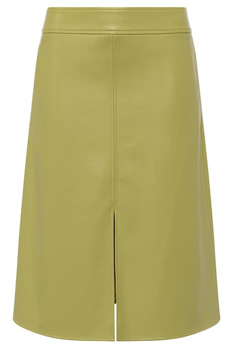 ETTA REC VEGAN LEATHER SKIRT MOSS by French Connection