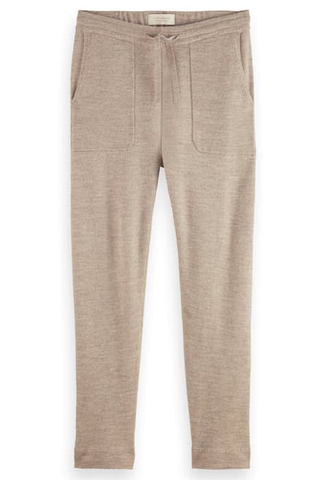 KNITTED TAPERED-FIT JOGGER IN RESPONSIBLE WOOL BEACHED MELAN by Scotch & Soda