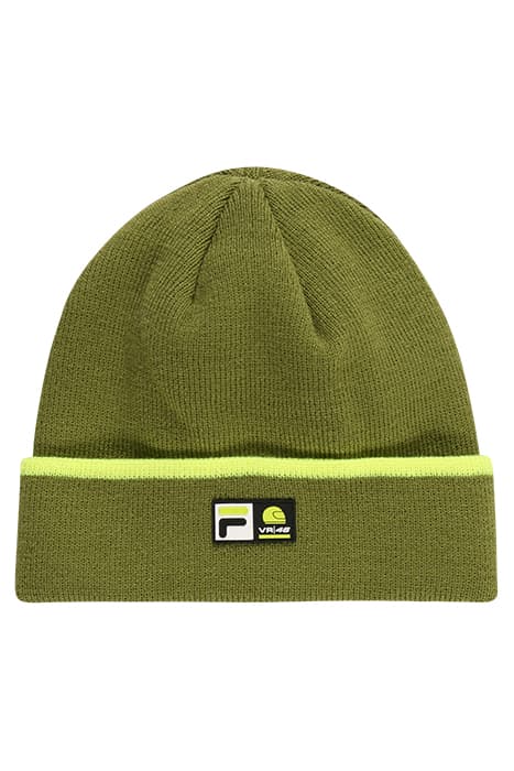 C45 REGULAR BEANIE CALLISTE GREEN-SAFETY YELLOW by FILA