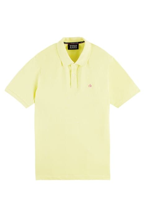 CLASSIC PIQUE POLO IN ORGANIC COTTON LEMONADE by Scotch & Soda