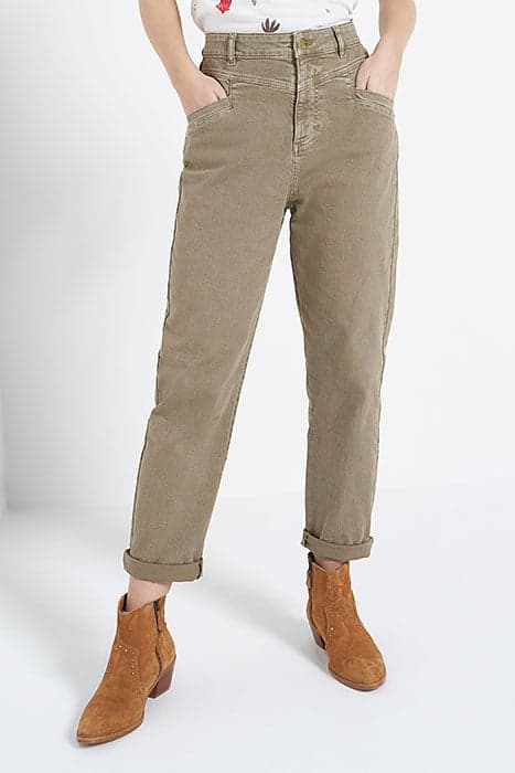 KHAKI SLOUCHY JEANS by ICODE