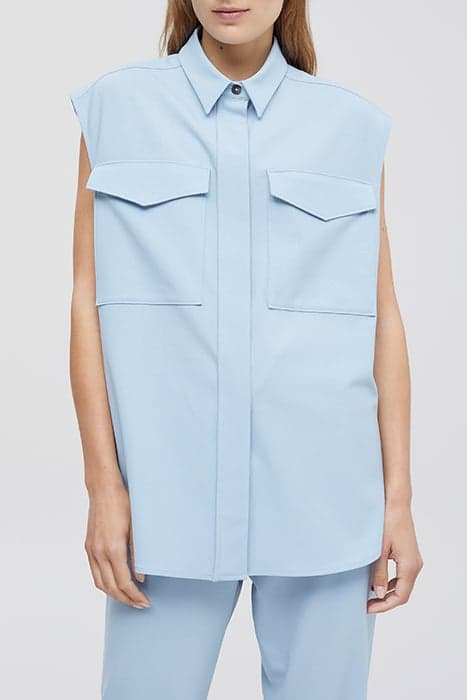 WOMEN SLEEVELESS SHIRT DAWN SKY by Closed