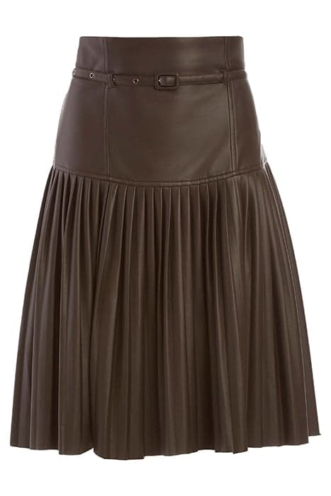 FOXTON PLEATED SKIRT DARK ROAST A189 by Marciano by Guess