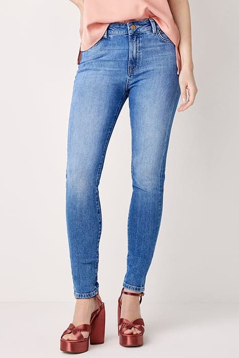 SKINNY JEANS SOFT COTTON INDIGO BLUES by Summum Woman