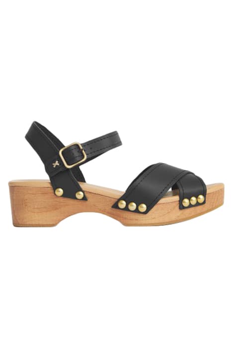 OPEN TOE CLOGS PURE BLK by White Stuff