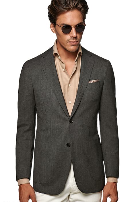 Dark Grey Havana Blazer by Suitsupply