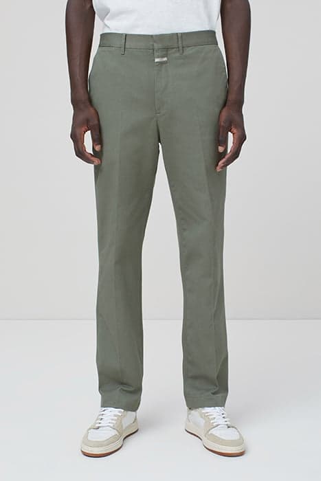 MEN NASSAU STRAIGHT PANTS OLIVE GREEN by Closed