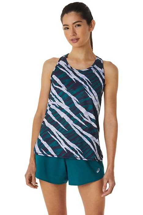 WILD CAMO TANK NIGHT SHADE/VELVET PINE by ASICS