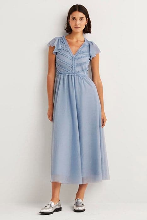 TULLE V-NECK MAXI PARTY DRESS BLU by Boden