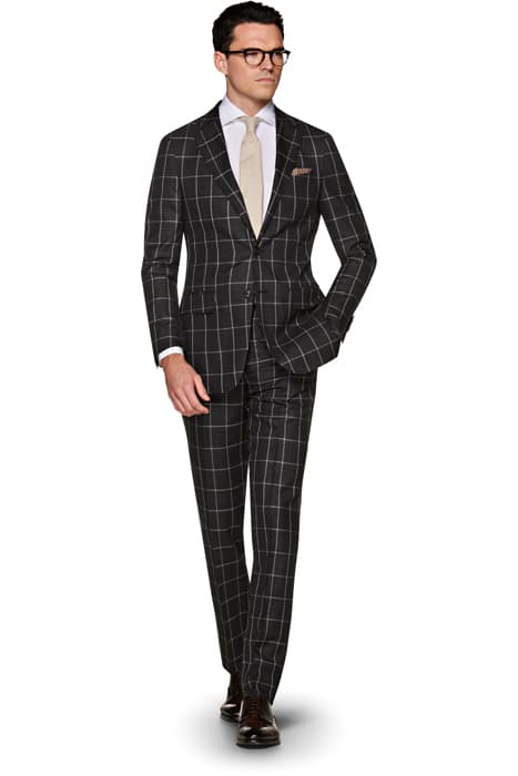 Dark Grey Checked Sienna Suit by Suitsupply