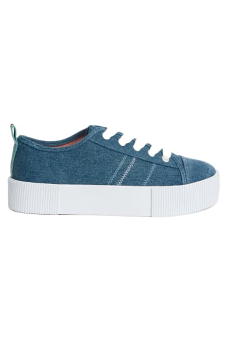 PIPER FLATFORM PLIMSOLL MID DENIM by White Stuff