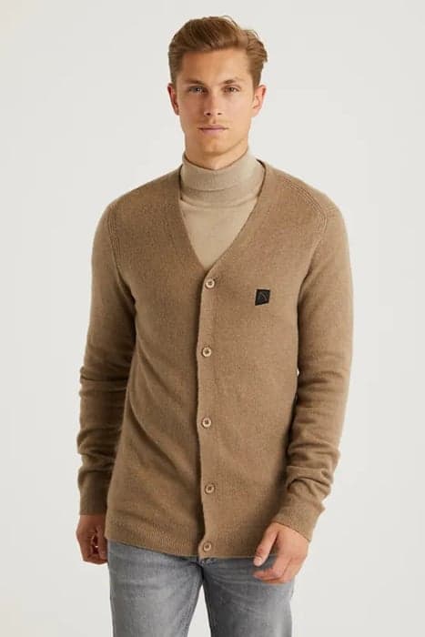 TRACE CARDIGAN LIGHT BROWN by CHASIN’