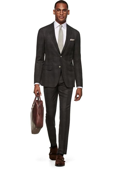 Mid Grey Checked Sienna Suit by Suitsupply