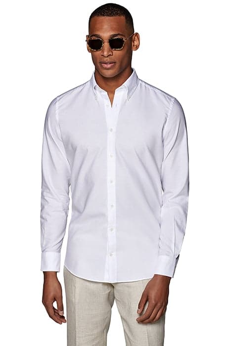 White Washed Oxford Slim Fit Shirt by Suitsupply