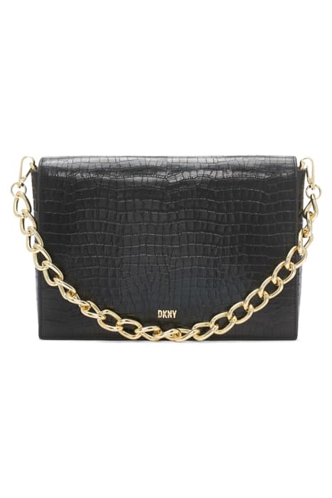 TAYLOR LG SHOULDER B BLK/GOLD by DKNY