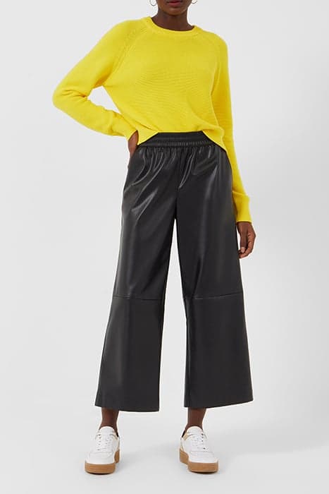 ETTA VEGAN LEATHER CULOTTES BLACK by French Connection