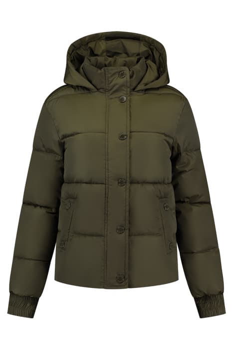 ALEXA PUFFER COAT ARMY by NIKKIE