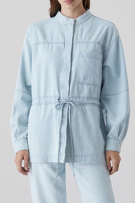 WOMEN DENIM PATCHWORK OVERSHIRT LIGHT BLUE by Closed