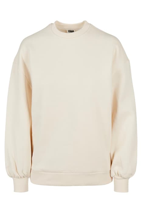 LADIES ORGANIC OVERSIZED CREW WHITESAND by Urban Classics