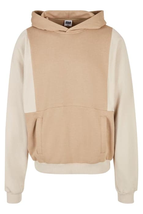 CUT ON SLEEVE HOODY UNIONBEIGE/SOFTSEAGRASS by Urban Classics