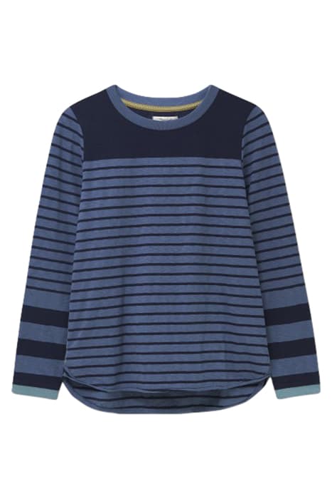 CASSIE STRIPE TEE NAVY MULTI by White Stuff