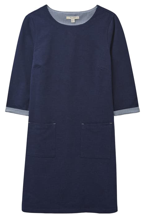 SKYE COTTON DENIM JERSEY DRESS DK DENIM by White Stuff