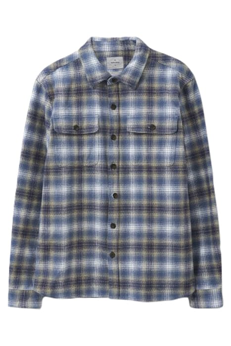 DARWEN CHECK OVERSHIRT MID BLUE by White Stuff