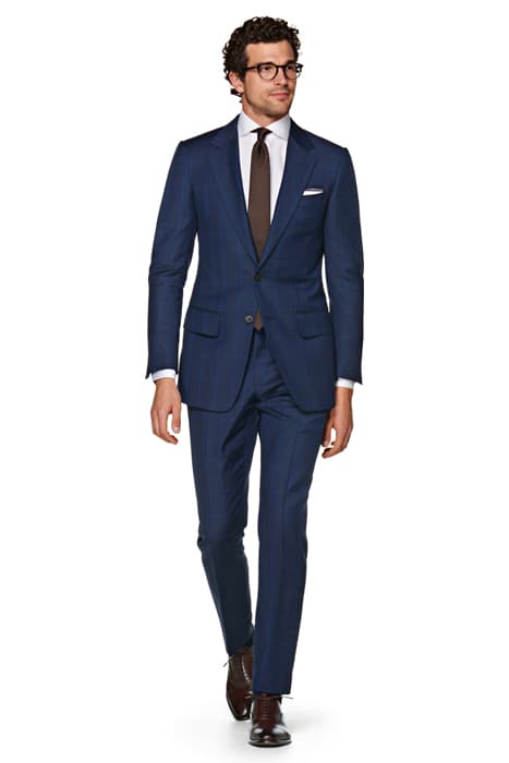 NAVY CHECKED WASHINGTON SUIT by Suitsupply