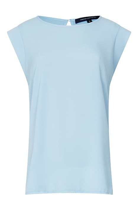 CREPE LIGHT CAPPED SLEEVE TOP FORGET ME NOT by French Connection