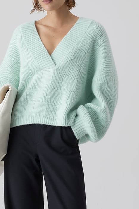 WOMEN DEEP V LONG SLEEVE KNITS FRESH MINT by Closed