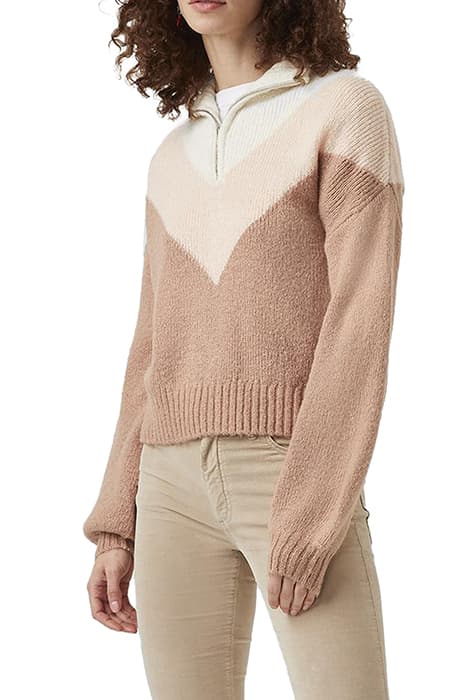 NATALYA KNITWEAR BLUSHED PEACH/ALMOND NUDE/WINTER WHITE by French Connection