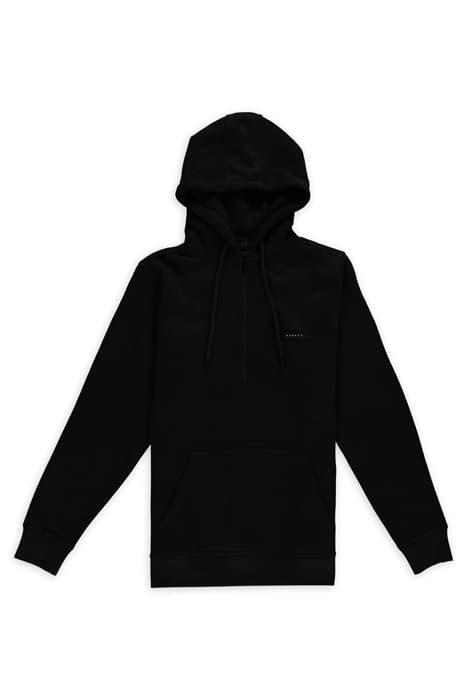 HALFZIP HOODIE BLACK by ASPACT