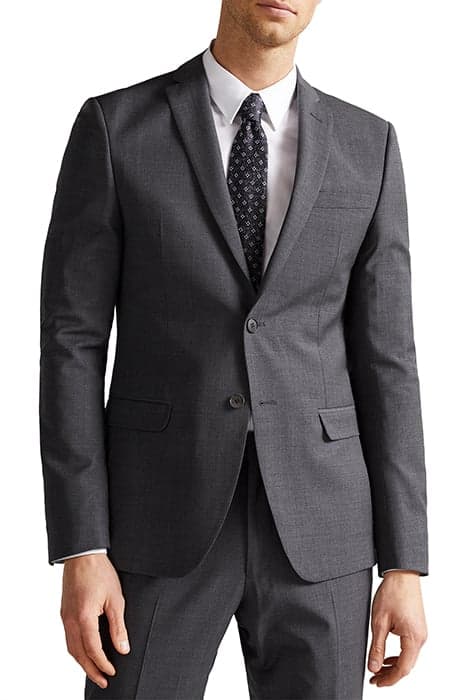 VERIAJS SLIM FIT PLAIN SUIT JACKET CHARCOAL by Ted Baker