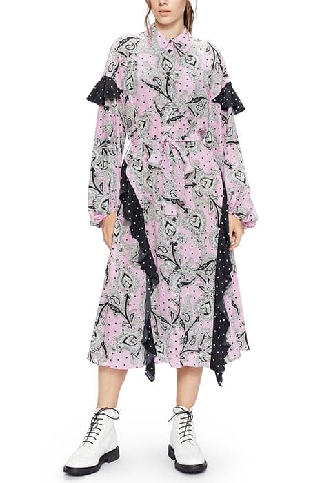 ERINMA OVERSIZED PRINTED DRESS LT-PINK by Ted Baker