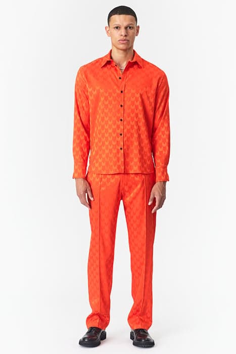 JACQUARD PANTS ORANGE LOGO JACQUARD by Marcell von Berlin